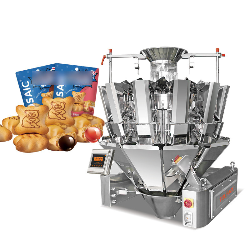 Industri Buah Kering Multihead Menimbang Dan Bagging Mesin Kacang Almond Kacang Chickpeas Kacang Kopi Granules Pengemasan