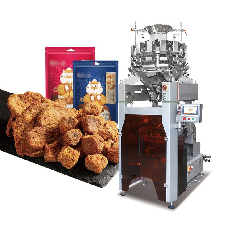 Multi Head Weighing Potato Chips Packing Machine Nitrogen Peanut Nut Popcorn Sachet Packing Machine