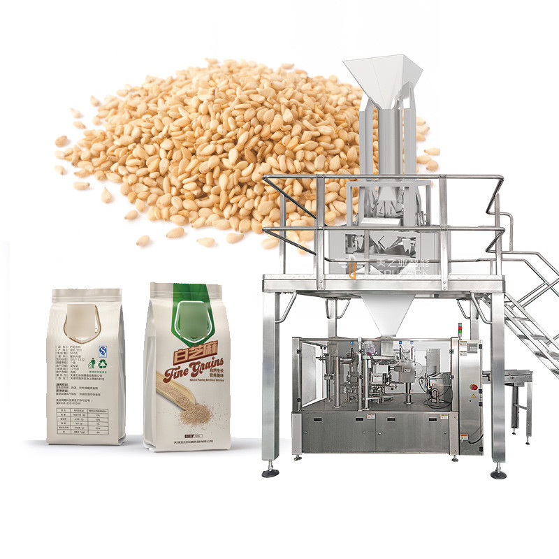 Custom 1kg 2kg 5kg Bean Cereal Dog Food Peanut Dried Fruit Rice Bag Bag Snack Granule Packer Machine Manufacturer