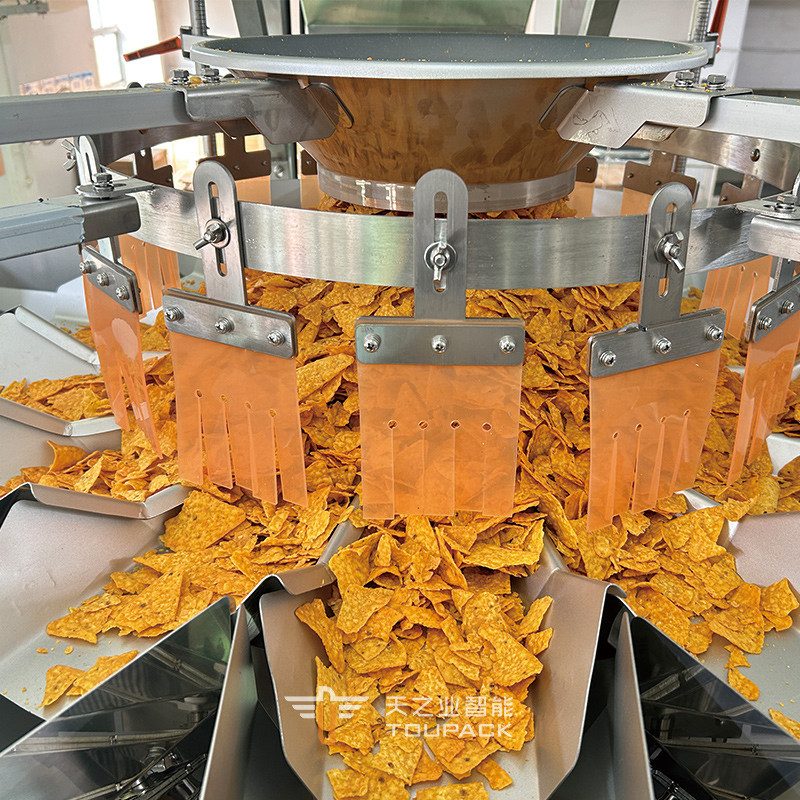 Grain Linear Weigher Oat Weighing and Packing Machine 240g 500g Kacang Kaleng Mesin Pengemasan