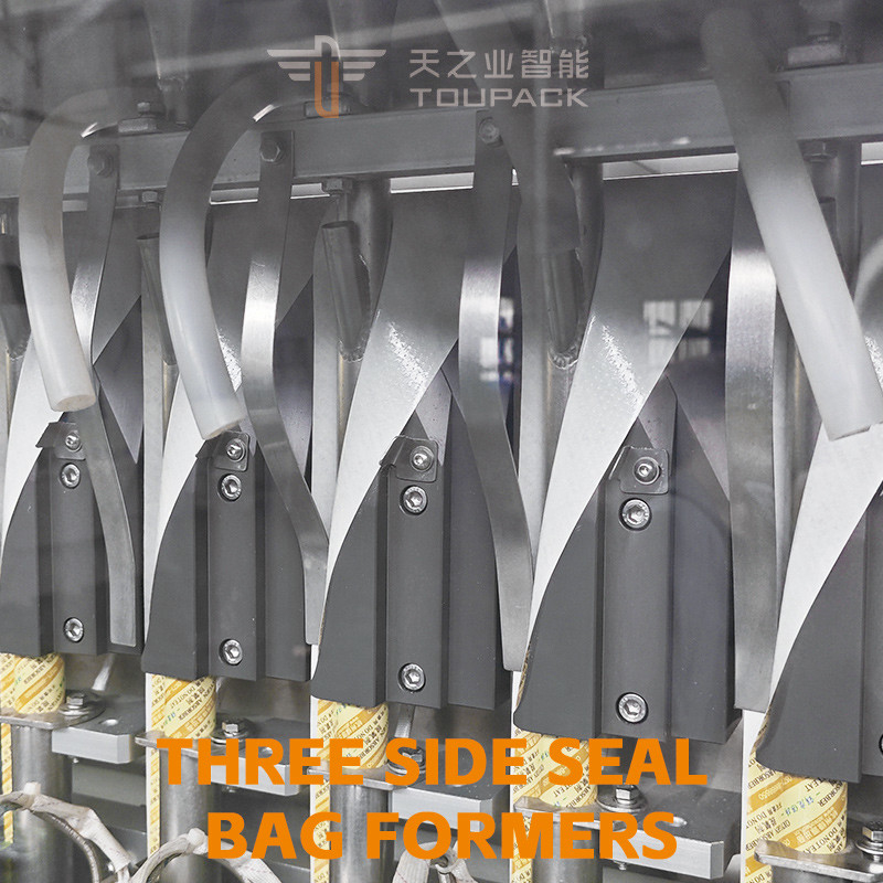Industri Multi Lane Vffs Stick Sachet Packing Machine Untuk Lemak Cairan Pasta Tomat