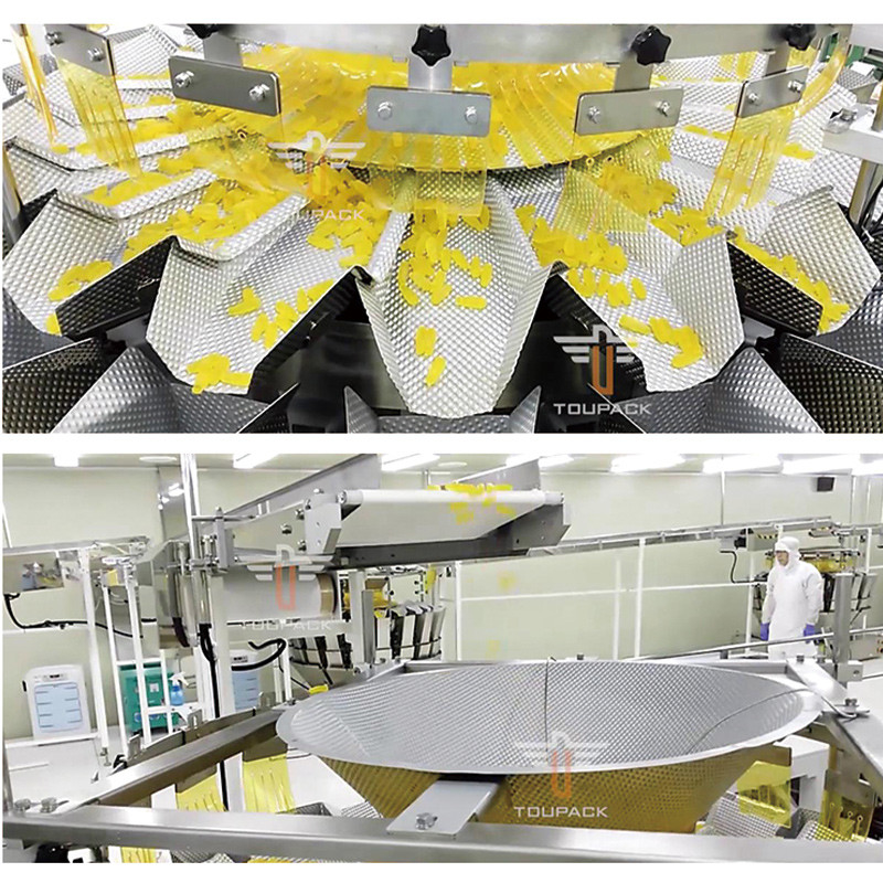 Gummy Candy Botol Mesin Pengisian Popcorn Menghitung Pengisian Packing jar Packing Machine