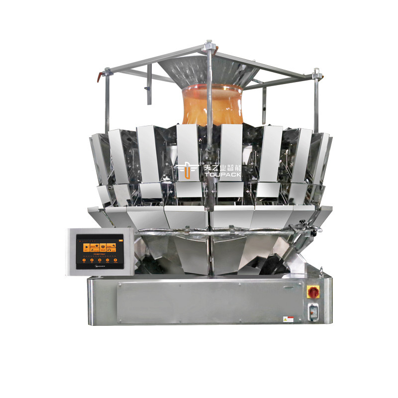 14 Hopper Multihead Weigher Otomatis Doypack Packaging Machine Nitrogen Chips Masin Kemasan
