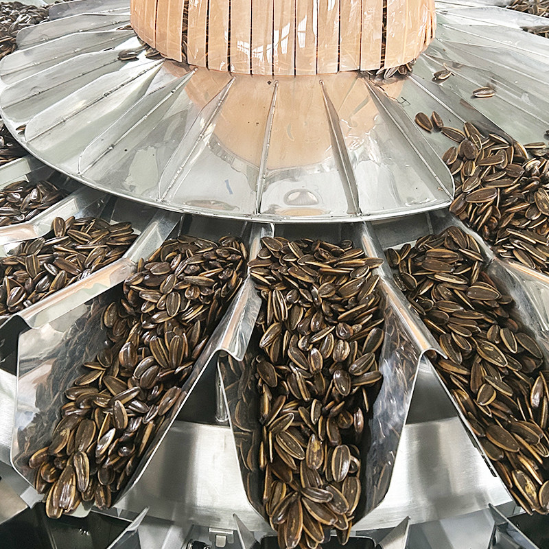 14 Hopper Multihead Weigher Otomatis Doypack Packaging Machine Nitrogen Chips Masin Kemasan