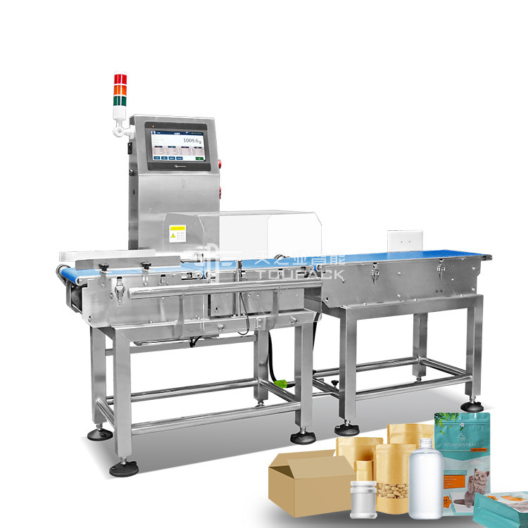 Conveyor Weighing Scales Weight Checking Machine Automatic Check Weigher untuk Industri Makanan Automatic Belt Conveyor Check Weigher