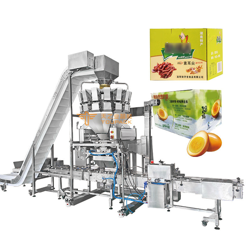 Combiweigh Multihead Weigher 500g 1kg 5kg Multihead Weigher Packing Machine Green Pepper Orange Packaging Machines For Cartons