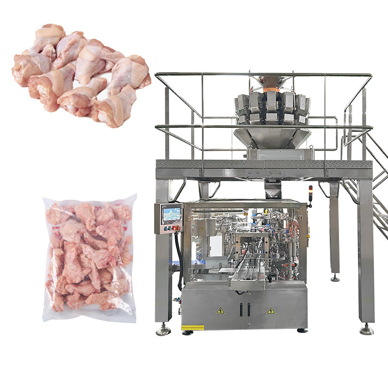 Bakso Daging Ayam Fillet Pra-Marinasi Daging BBQ Kantong Resleting Kemasan Doypack Mesin Pengemas Mesin Penyegel