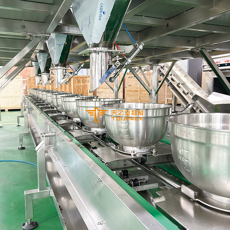 Mesin Conveyor Tipe Mangkuk Lift Tipe Z Baja tahan karat Lift Conveyor Mangkuk miring Untuk daging Makanan beku