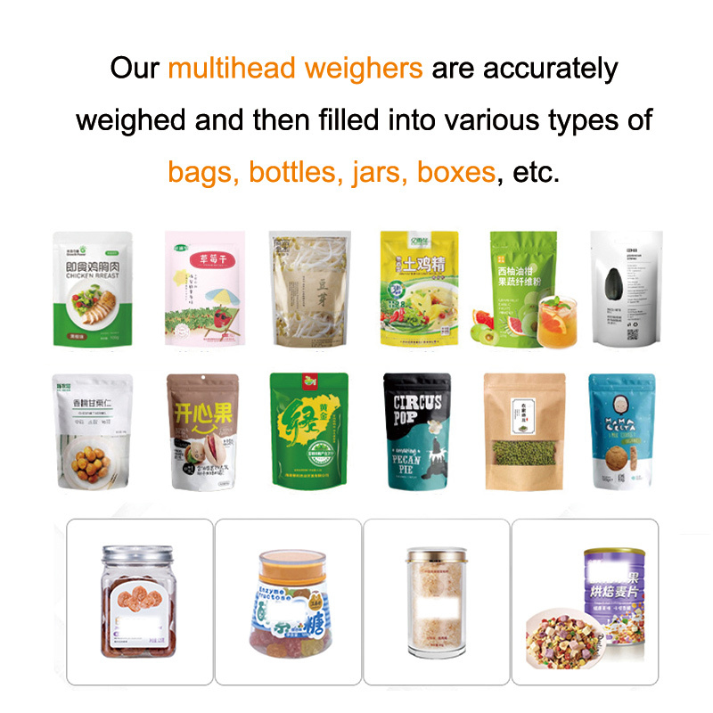 12 Kepala Multihead Weigher paku Packing Machine Multihead Wafer Packing Machine Mesin kemasan multifungsi