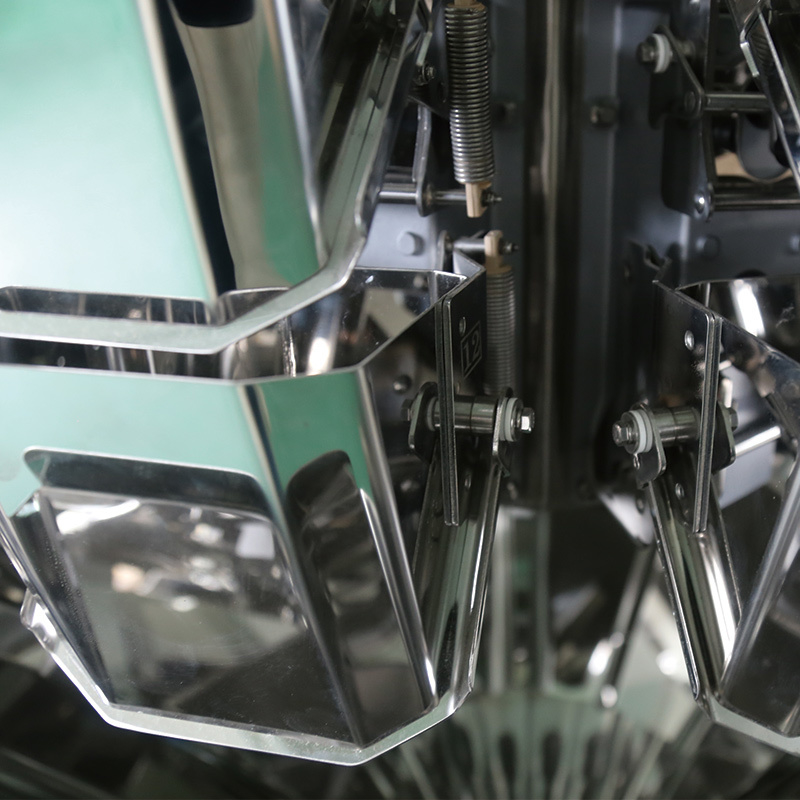 12 Kepala Multihead Weigher paku Packing Machine Multihead Wafer Packing Machine Mesin kemasan multifungsi