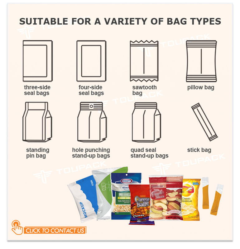 Otomatis Potato Chips Multihead Weigher System Weighing Shrimp French Packing Machine Puffing Food Granule Packing Machine Mesin Pengemasan