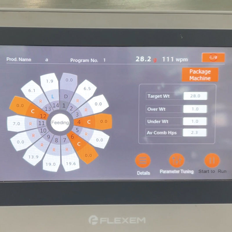 Kualitas Tinggi Vertikal Otomatis Partikel Kuantitatif Snack Makanan Penutup Penuh Pengemasan VFFS Mesin Menimbang dan Pengemasan