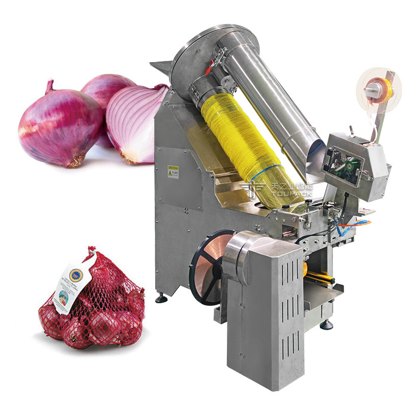 Automatic Weighing Packing Machine with 25-40 BPM Speed 220V Full-automatic Mesh Bag Packing Machine with 1.5 Years Warranty