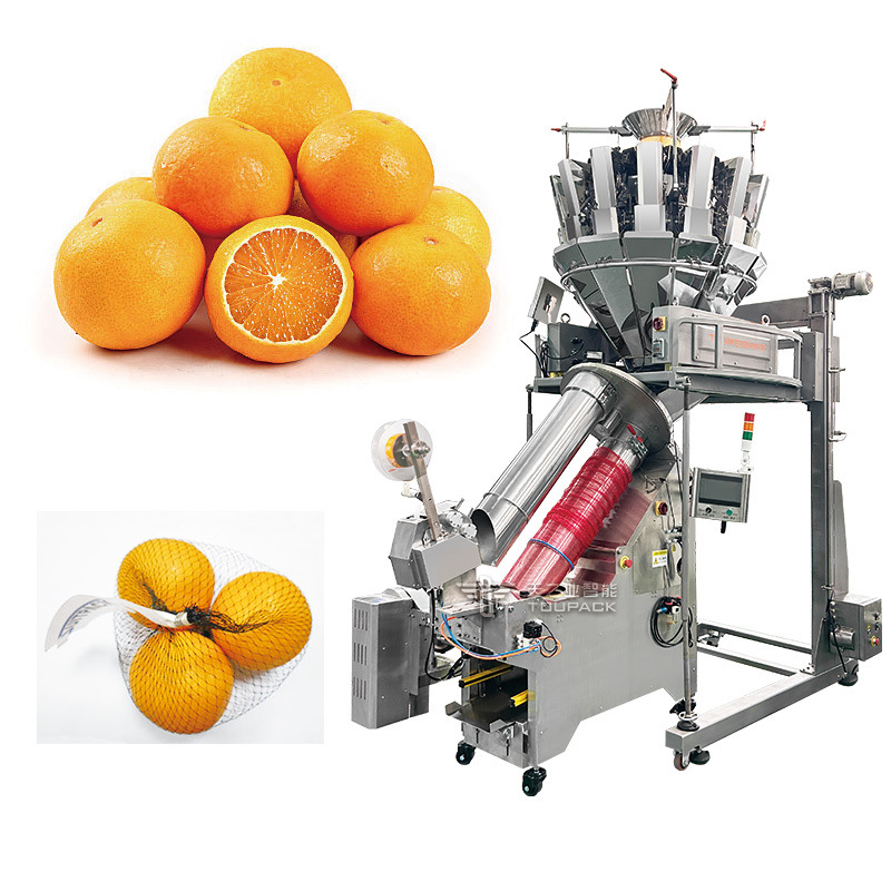 Automatic Weighing Packing Machine with 25-40 BPM Speed 220V Full-automatic Mesh Bag Packing Machine with 1.5 Years Warranty