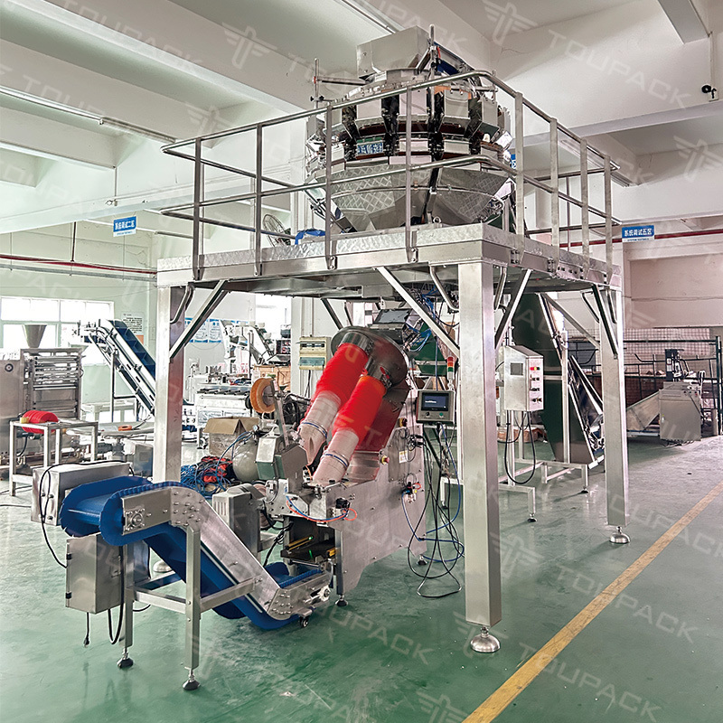 Full-automatic Mesh Bag Packaging Machine with 25-40 BPM Speed and 1.5 Years Warranty for Waterproof Fruit and Vegetable Packaging