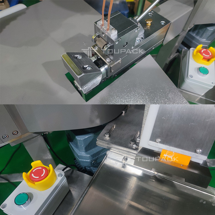 Mesin Pengemas Kantong Jaring Bawang Putih dengan Staples Semi Otomatis Mesin Pengemas Penjepit Kantong Jaring Jahe