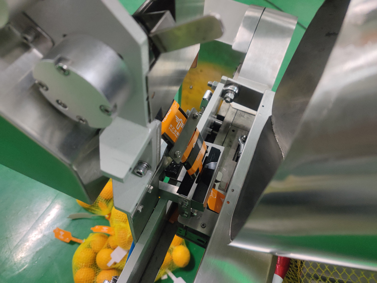 Mesin Pengemas Jaring Otomatis Rentang Penimbangan 3g-5000g untuk Mengemas Sayuran Buah Jahe Kentang Jeruk