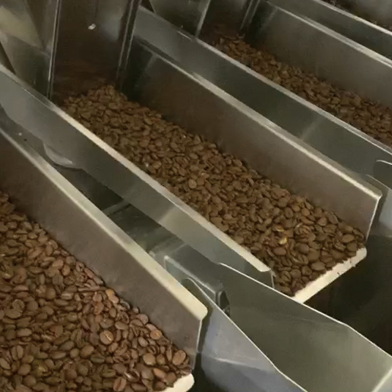 Vietnam Sistem Kemasan Kopi Otomatis Doypack Kacang Kopi Panggang Gusset Bag Ziplock Bag Packing Machine Dengan Printer Tanggal