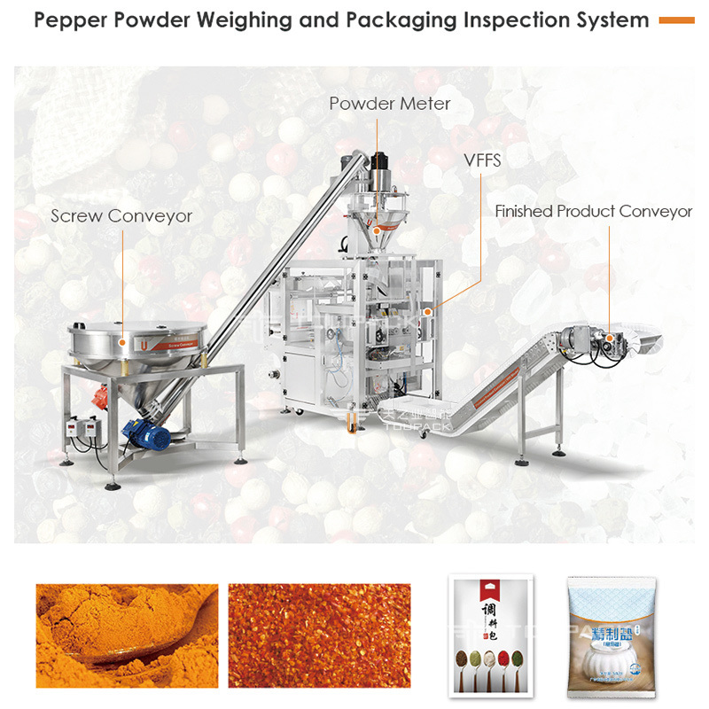 Premade Rotary Spice Powder Multifunction Packing Machine Auger Filler Chili Powder 1kg Pouch Filling Machine