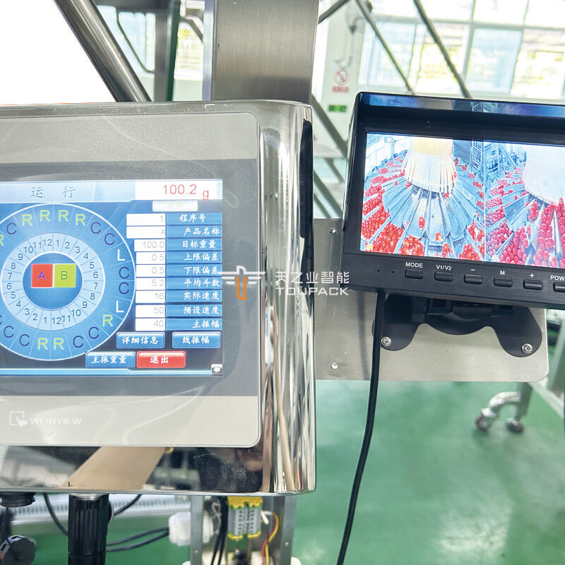 Jalur Pengemasan Buah Clamshell Mesin Penimbangan Dan Pengisian Buah Otomatis Sistem Pengemasan Buah Kotak PET