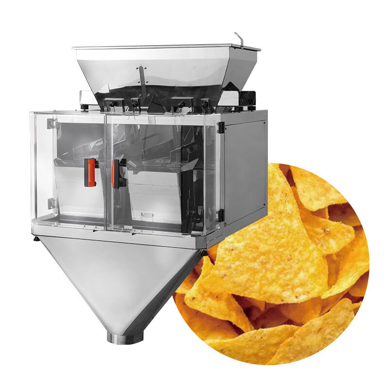 Linear Weigher Packaging Line Otomatis Rice Sugar Salt Bean Packaging Machine Granule Weighing And Packing System Mesin Pengukuran dan Pengemasan