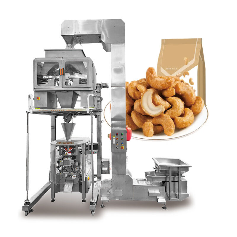 Linear Weigher Packaging Line Otomatis Rice Sugar Salt Bean Packaging Machine Granule Weighing And Packing System Mesin Pengukuran dan Pengemasan