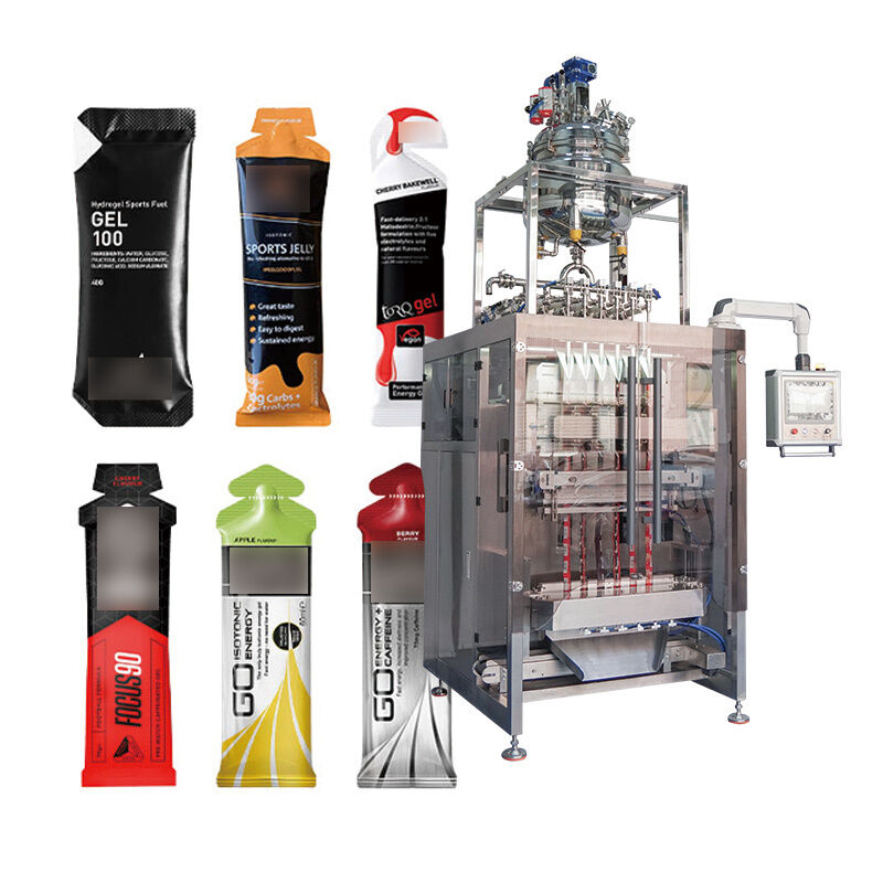 Mesin Pengemas Cairan Pasta Sachet Kecil Multi Jalur Otomatis Saus Salad Udang Mustard