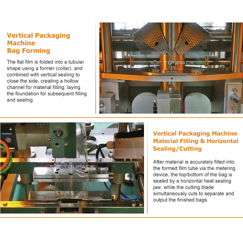 Mesin Penimbang dan Pengepak Otomatis Makanan Ringan untuk Keripik Kacang Permen Granul 5-200g Lini Pengepakan Sensor Digital Berkecepatan Tinggi