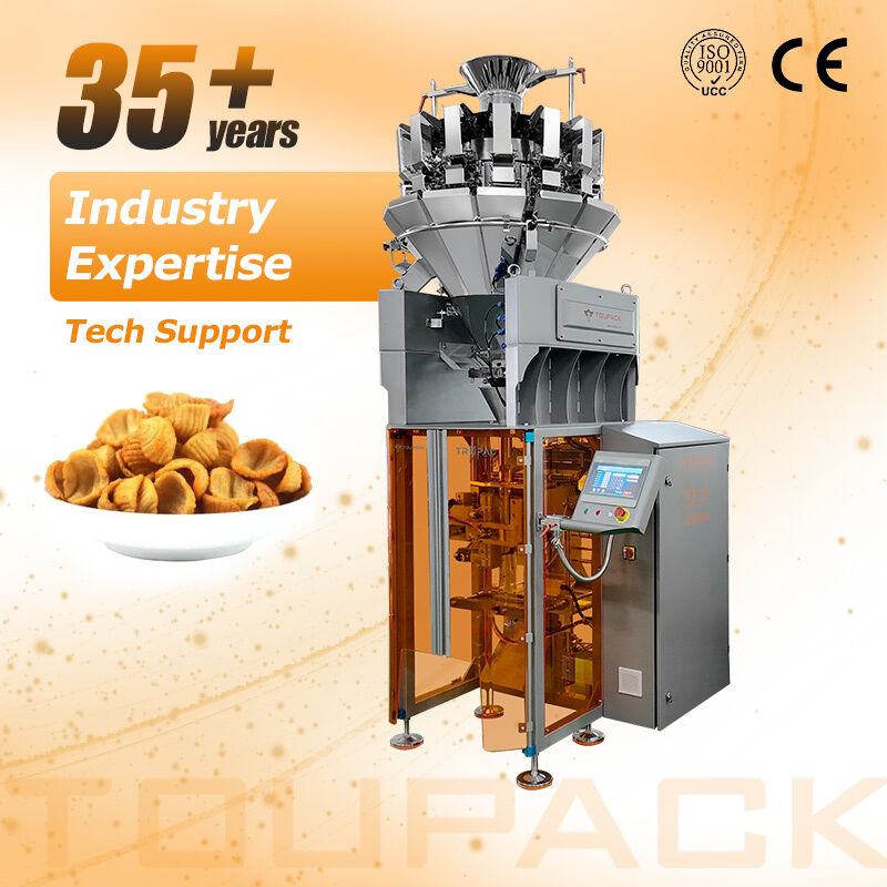 High Speed Automatic Vertical Packing Machine for Snacks Nuts Granules Food Packaging Machine