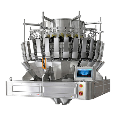 M/P 0.5L / 0.8L Mesin Blending Multihead Weigher 32 Kepala Untuk Kismis Kiwi Kering Stroberi Kering