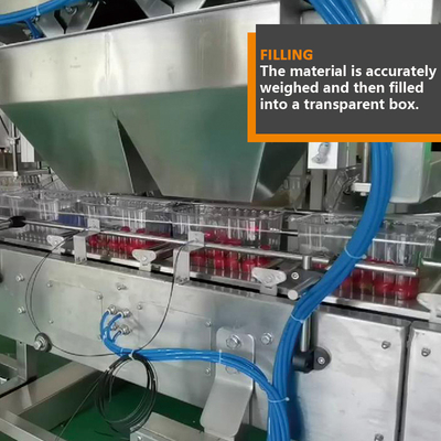 Buah Segar Pengepakan Otomatis Mesin Pengisi Tomat Kecil Multihead Weigher Granule