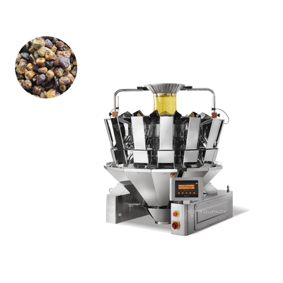 Mesin Pengisi Otomatis OEM Arab Saudi Sistem Karton Kurma Sawit Buah Kering Snack Multihead Weigher