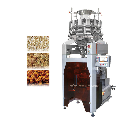 14 Head All In One Weighing Packaging Machine Puffed Food Multihead Weigher 4kw