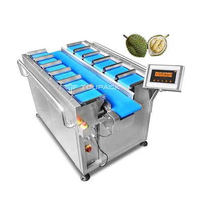 Durian Kering Beku Buah Mangga Kering Multihead Weigher Combination Equipment Tipe Belt Manual