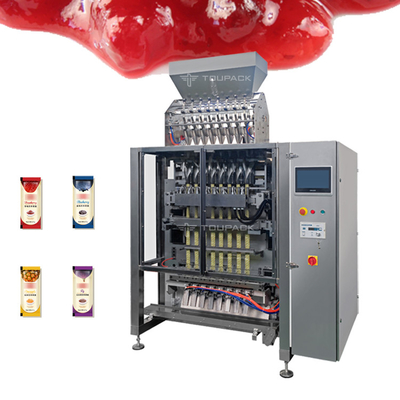 Mesin Pengemas Sachet Stainless Steel Jam Jelly Candy Stick Mesin Pengemas Multi Lane
