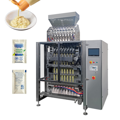 3 Side Seal Automated Packaging System Shampoo Mayonaise Liquid Filling Sachet Mustard Packing Machine