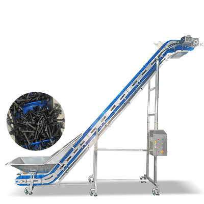 1.6L Full Auto Food Grade PP Belt Bucket Elevator Conveyor Untuk Sistem Konveyor Vertikal
