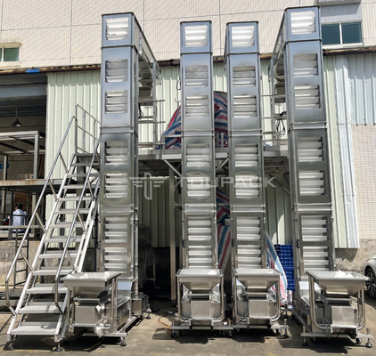 Z Shaped Bucket Elevator Conveyor Untuk Transportasi Bubuk Kacang