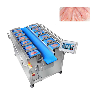 PLC Fruit Multihead Weigher Dengan Tampilan Layar Sentuh Rentang Berat 2-2500g