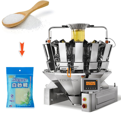 Mesin Pengemasan Kantong Prefabrikasi Otomatis Zipper Standing Bag Granule Gula Garam Mesin Pengemasan Gandum Beras