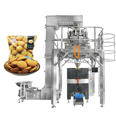 Touch Screen Multihead Weigher Packing Machine Untuk Egg Biscuit Cookie Standup Bag