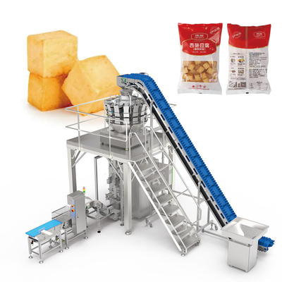 Otomatis Vffs Multihead Weigher Salad Sayuran Mesin Bagging Buah dan Sayuran Mesin kemasan