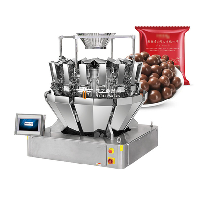 Mesin Pengisi Botol Cokelat Granule Campuran Plastik Otomatis Cokelat Bola Hard Candy Mesin Pengisi