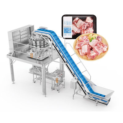 Customized Efisien Segar Daging Babi Beku Quantitative Box Packaging Line