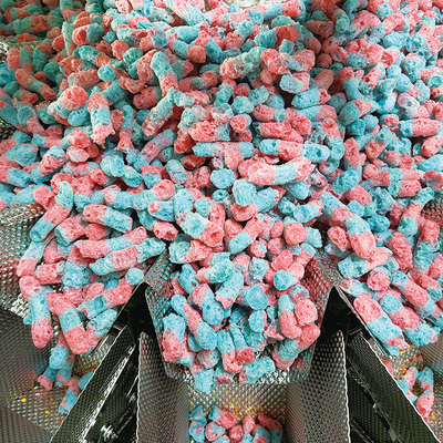 Pengemasan Otomatis Hard Candy Gummy Sugar Bottle Plastik Jar Pengisian Capping dan Packing Machine