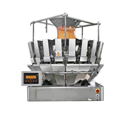 14 Hopper Multihead Weigher Otomatis Doypack Packaging Machine Nitrogen Chips Masin Kemasan
