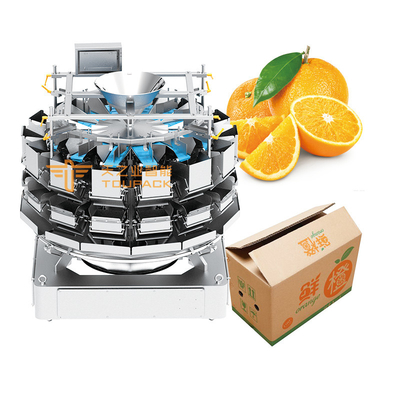 Combiweigh Multihead Weigher 500g 1kg 5kg Multihead Weigher Packing Machine Green Pepper Orange Packing Machines Untuk Karton