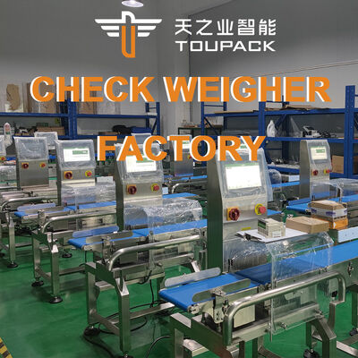Konveyor Checkweigher Online dengan Peralatan Inspeksi Berat Jalur Pengemasan Sistem Tolak