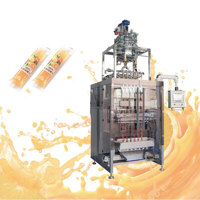 Otomatis Multi Lane 50ml 100ml Sachet Cairan Jus Buah Es Lolly Pop Jelly Stick Strip Sachet Packing Mesin