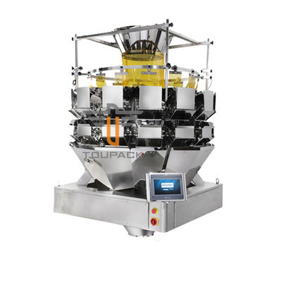 14 Kepala 5.0L 7.5L Mesin Penimbang Multihead Untuk Kotoran Kucing Salad Kacang Hijau